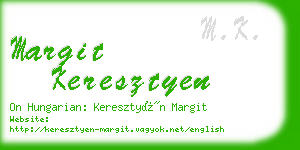 margit keresztyen business card